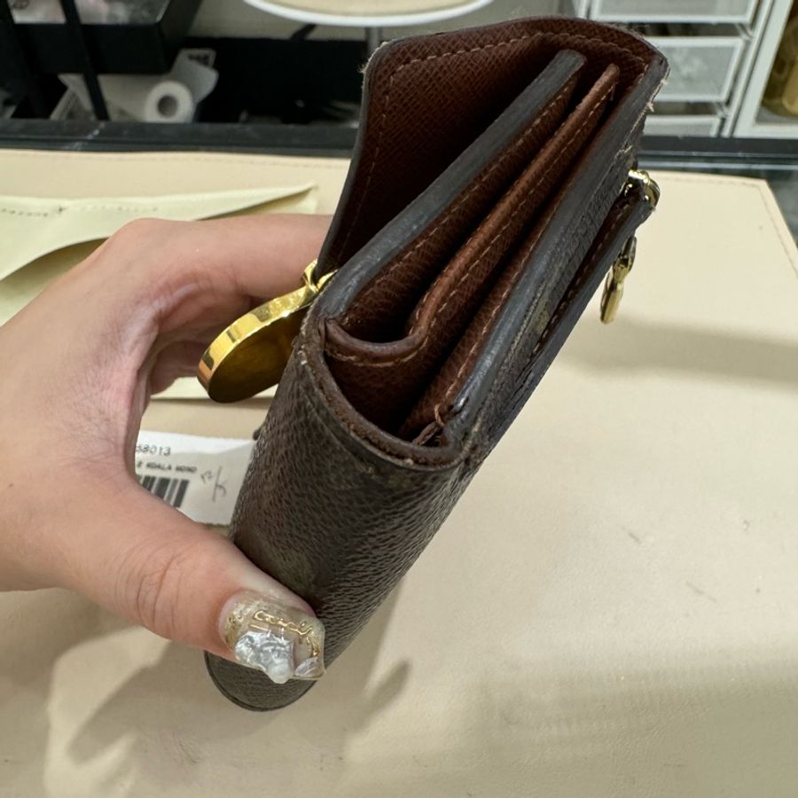 LV LOUIS VUITTON 曼哈頓 中夾 短夾 古董包-25