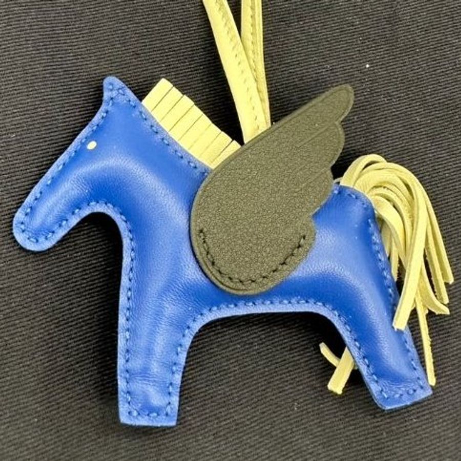 HERMES 愛馬仕 全新 RODEO PM Charm 三拼 小飛馬 吊飾 包掛-1