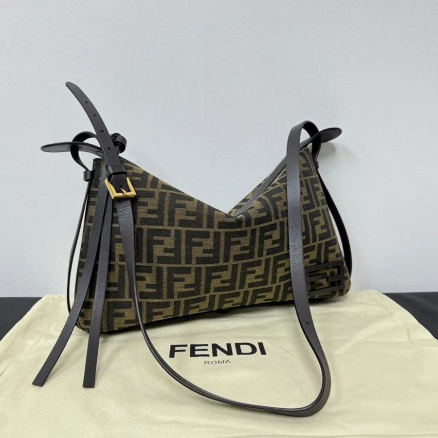 🎁母親節特價🎁Fendi 8BR829 中款 FF 提花布料包 Simply FENDI包 - 優雅簡約的奢華設計-6