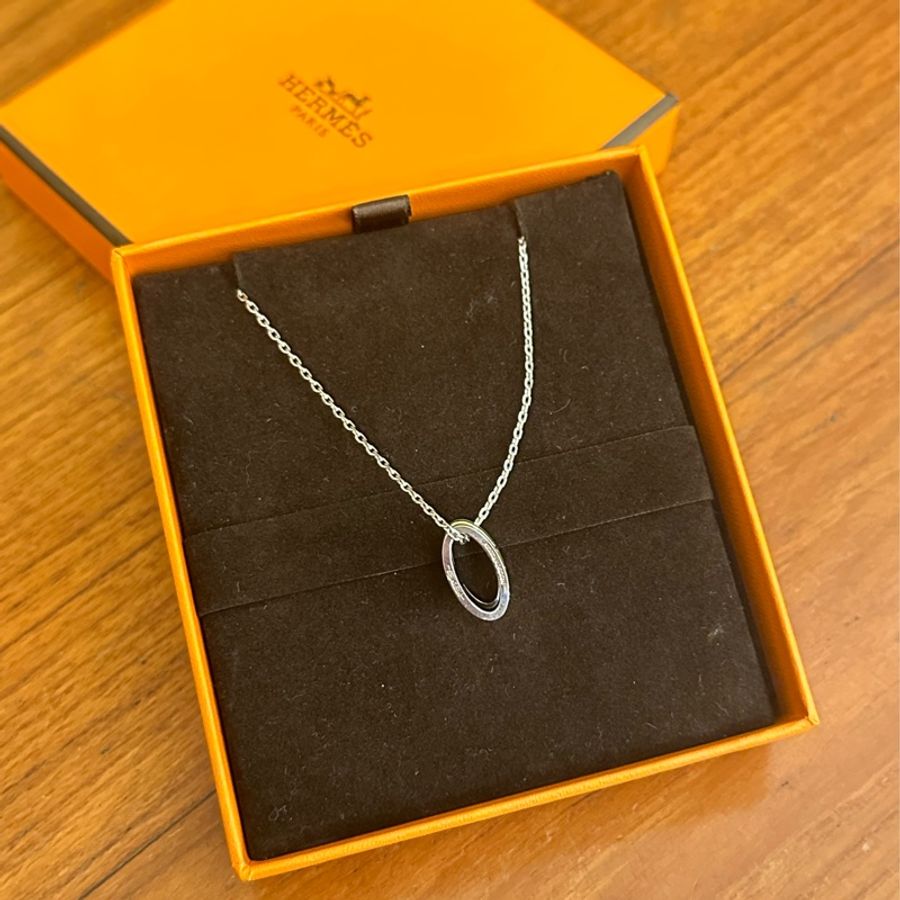 HERMES 黃H POP項鍊-7