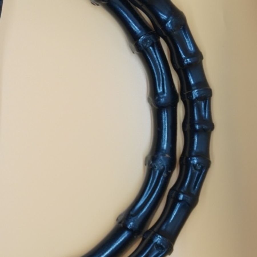 GUCCI 竹子 GG 帆布手提包尼龍黑色-20