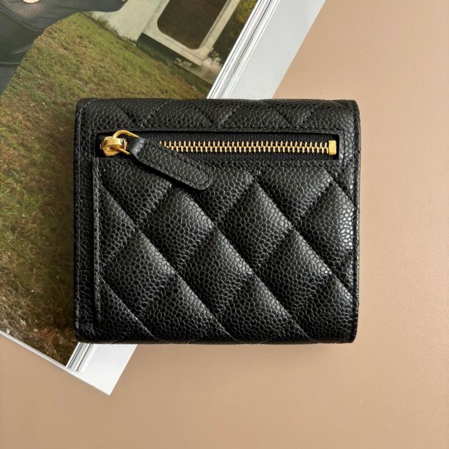::CHANEL:: AP0231金釦三摺短夾-1