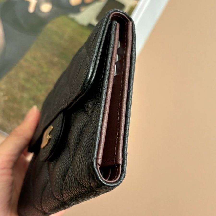 ::CHANEL:: AP0231金釦三摺短夾-4