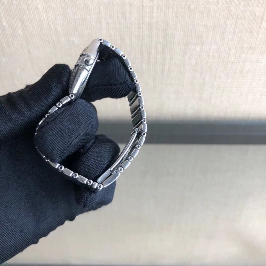 Omega歐米茄星座系列精鋼石英外圈鑲鑽手錶,錶盤28mm-4