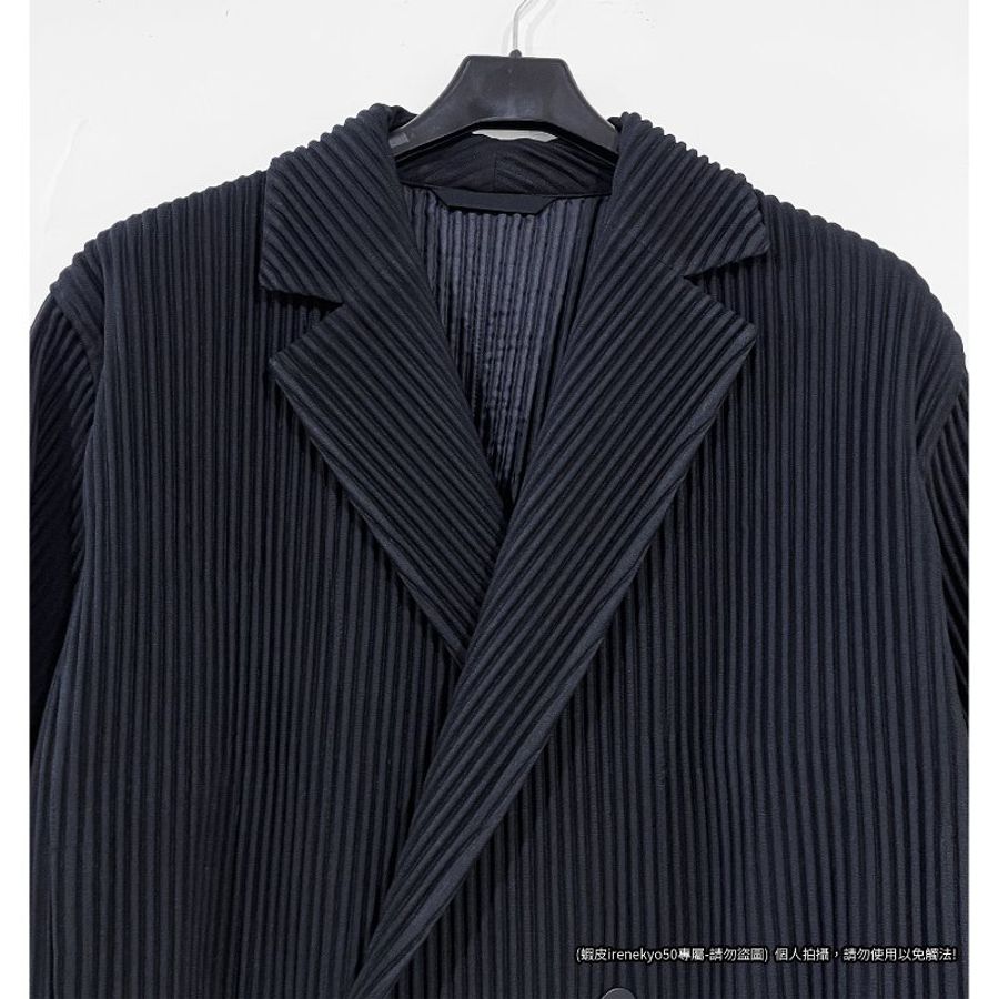 特價) HOMME PLISSE 黑色長袖外套3號ISSEY MIYAKE 三宅一生｜PopChill