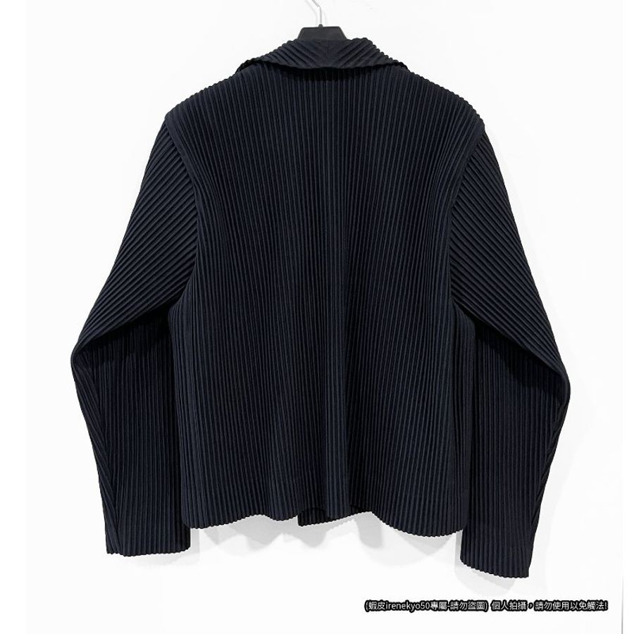 (特價) HOMME PLISSE 黑色長袖外套 3號 ISSEY MIYAKE 三宅一生-10