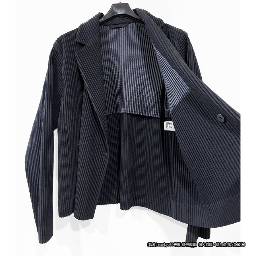特價) HOMME PLISSE 黑色長袖外套3號ISSEY MIYAKE 三宅一生｜PopChill