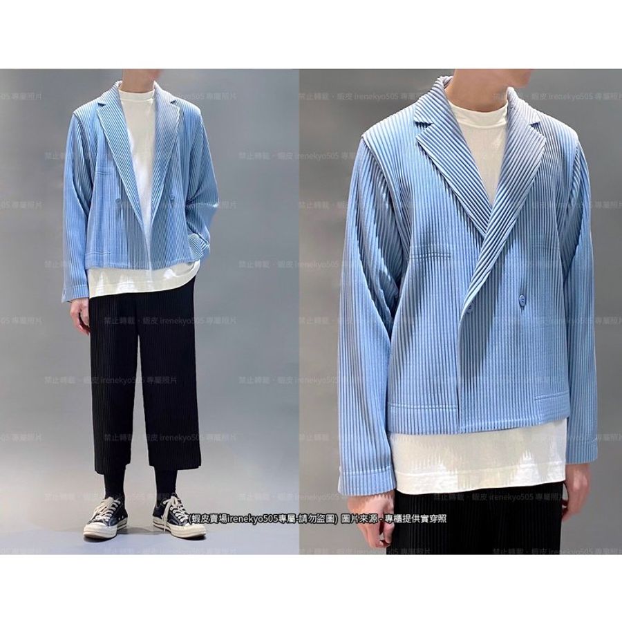 (特價) HOMME PLISSE 黑色長袖外套 3號 ISSEY MIYAKE 三宅一生-4