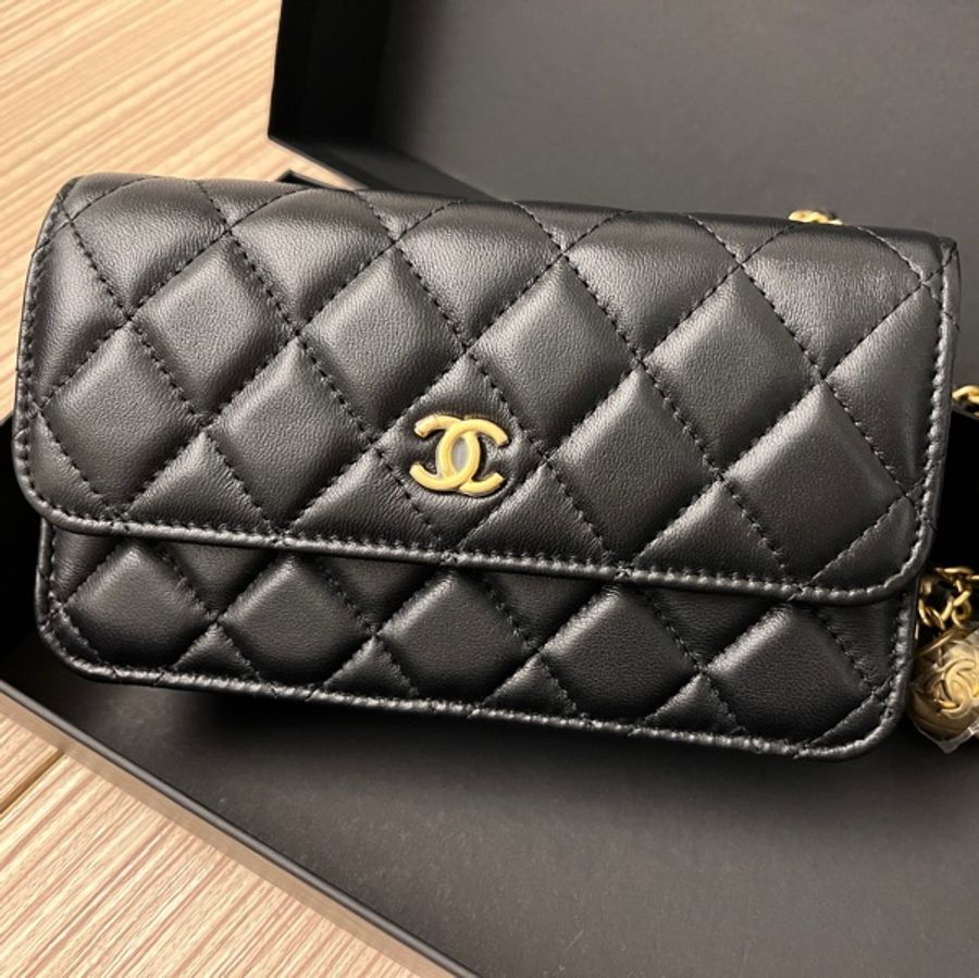 全新 香奈兒 Chanel 金球手機包-8