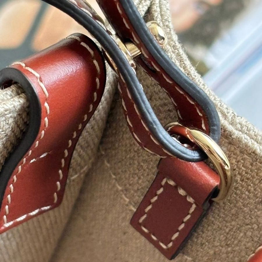 ::CHLOE:: WOODY 深咖皮革小款手提托特 TOTE (小)-9