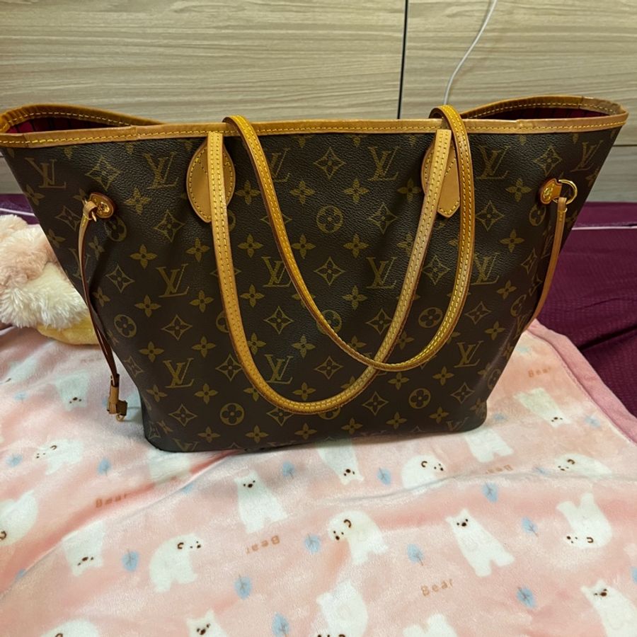 LV 中款 托特包 二手~(附購証發票)-10