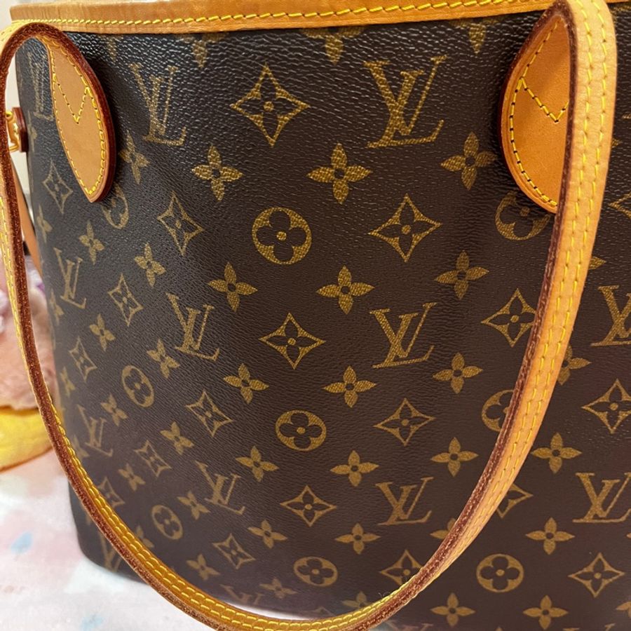LV 中款 托特包 二手~(附購証發票)-13