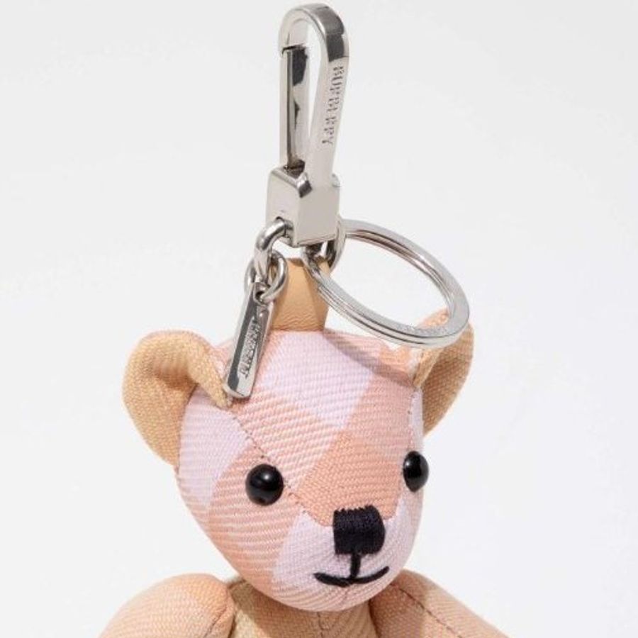 ▛ 新品 特價 ▟Burberry 2024秋冬 Thomas 泰迪熊吊飾 蜜桃粉色-2