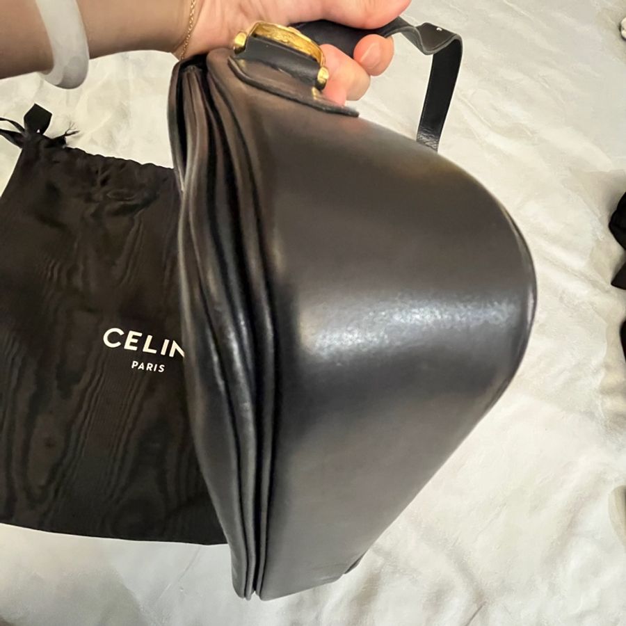 Celine 金色馬車中古包 百搭不退流行款-13