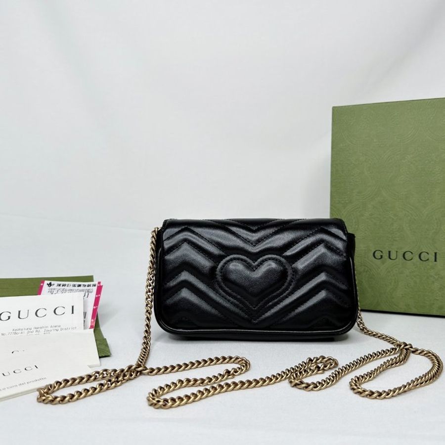 GUCCI Marmont mini翻蓋鏈包-1