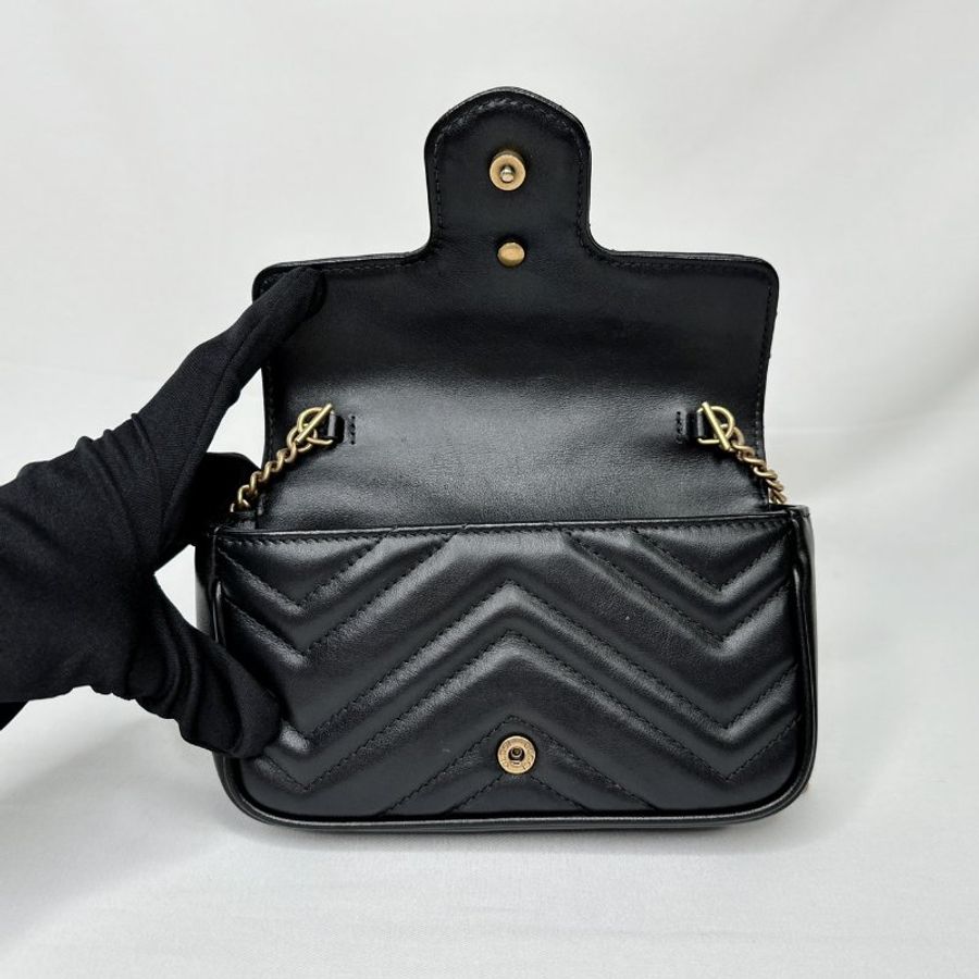 GUCCI Marmont mini翻蓋鏈包-6