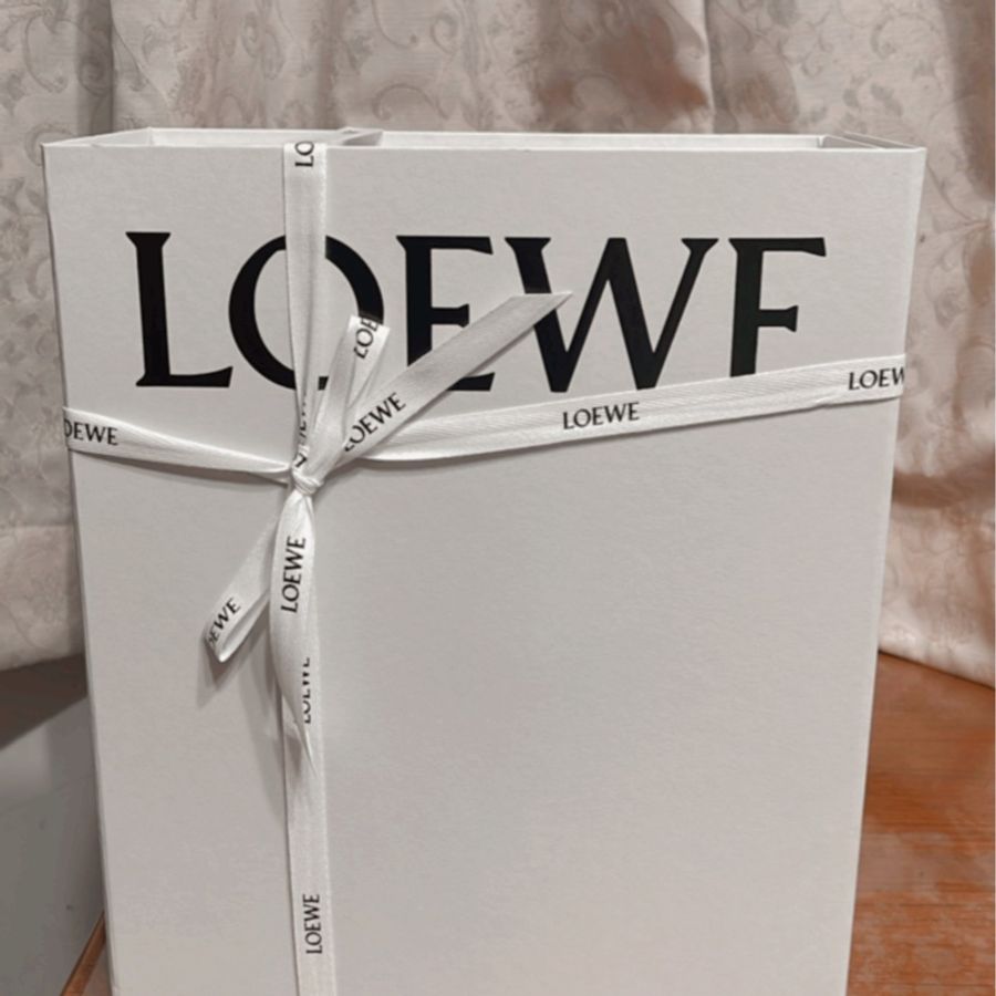 Loewe mini puzzle bag 荔枝牛皮 灰藍色-3