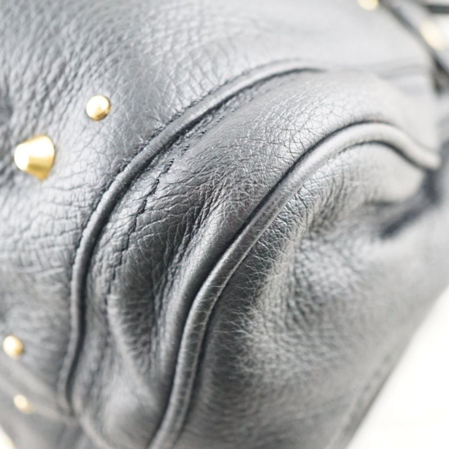 CHLOE Paddington bag 黑色牛皮鎖頭包 手提包 肩背包-11
