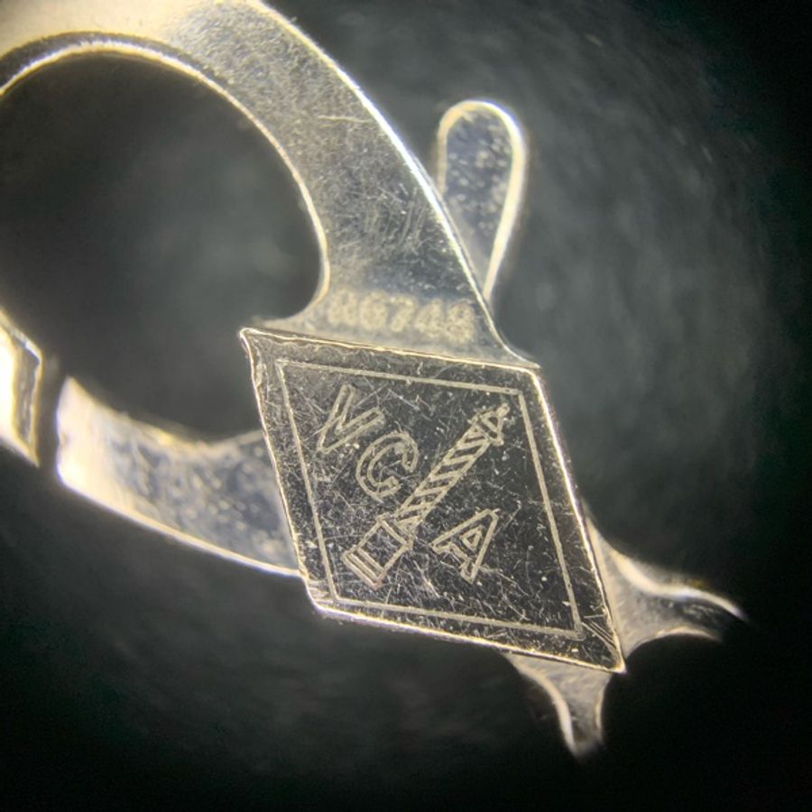 VCA梵克雅寶18k白金鐳射五花手鍊-5