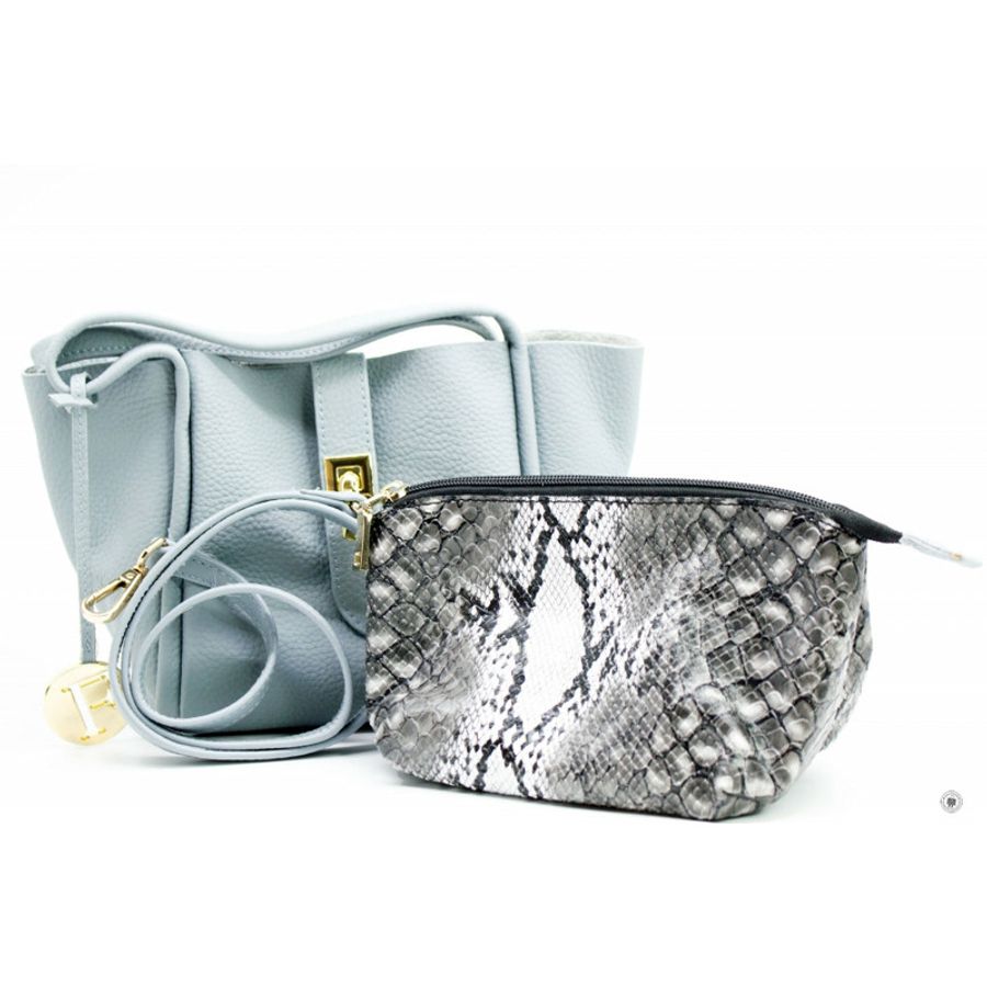 Furla Pebble Leather Pale Blue Small Tote Bag-7