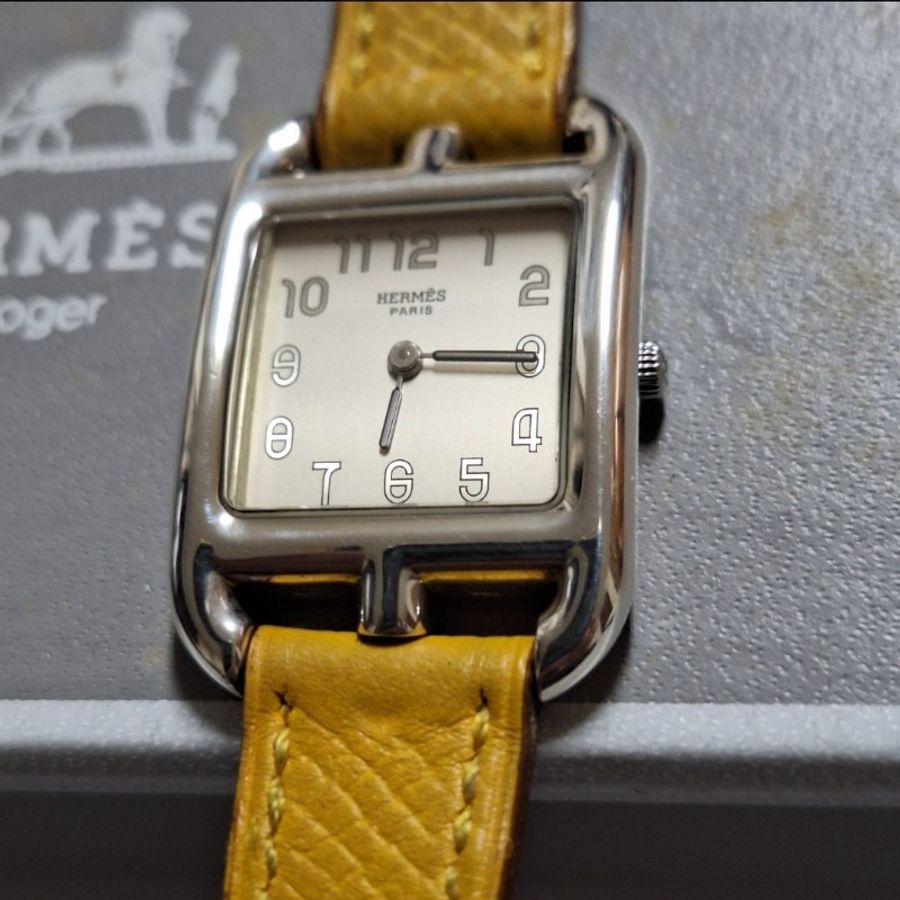 Hermes Cape Cod 22mm 皮革腕錶-1