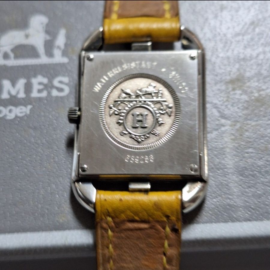 Hermes Cape Cod 22mm 皮革腕錶-3