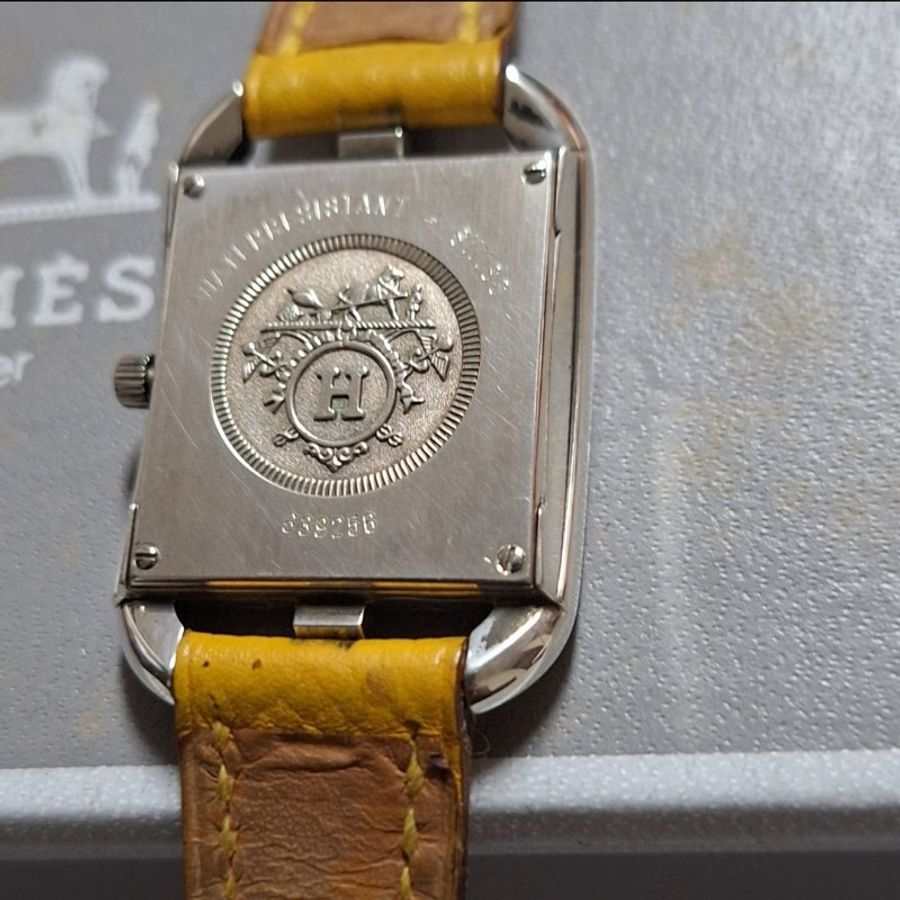 Hermes Cape Cod 22mm 皮革腕錶-4