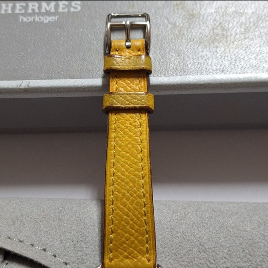 Hermes Cape Cod 22mm 皮革腕錶-8