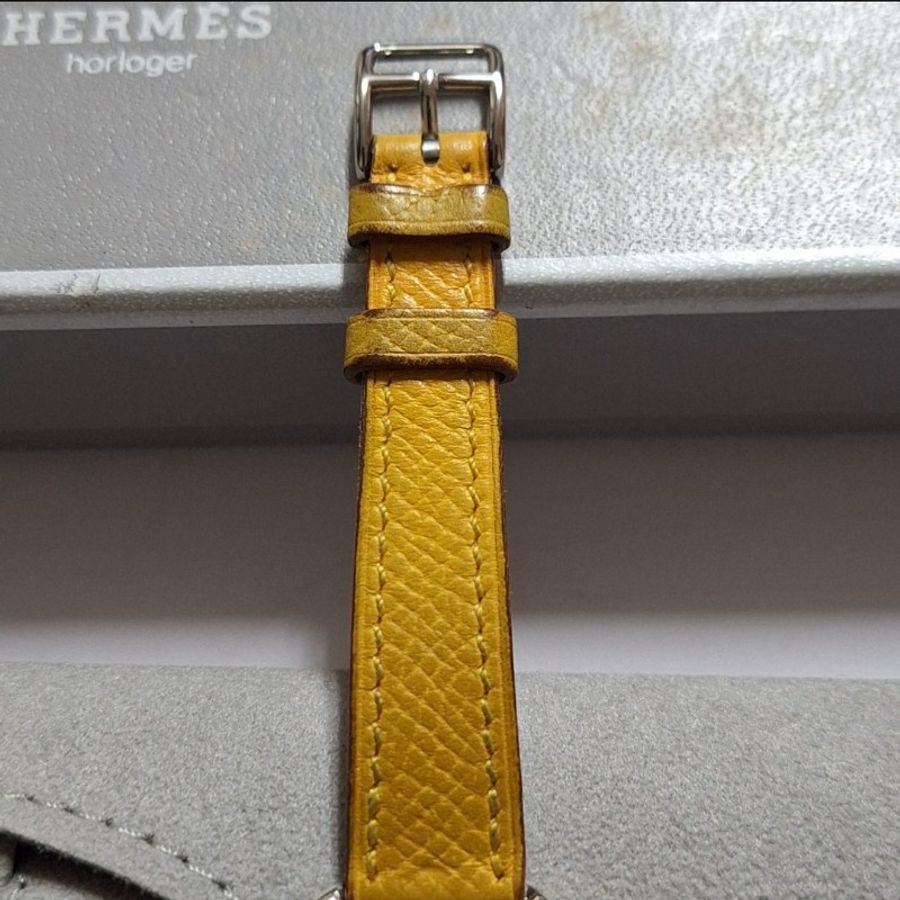 Hermes Cape Cod 22mm 皮革腕錶-14