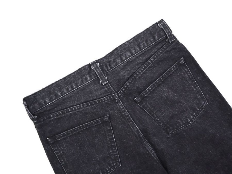 ◆ Yve Saint Laurent 刺繡刷破水洗牛仔褲（全新吊牌未拆）-5