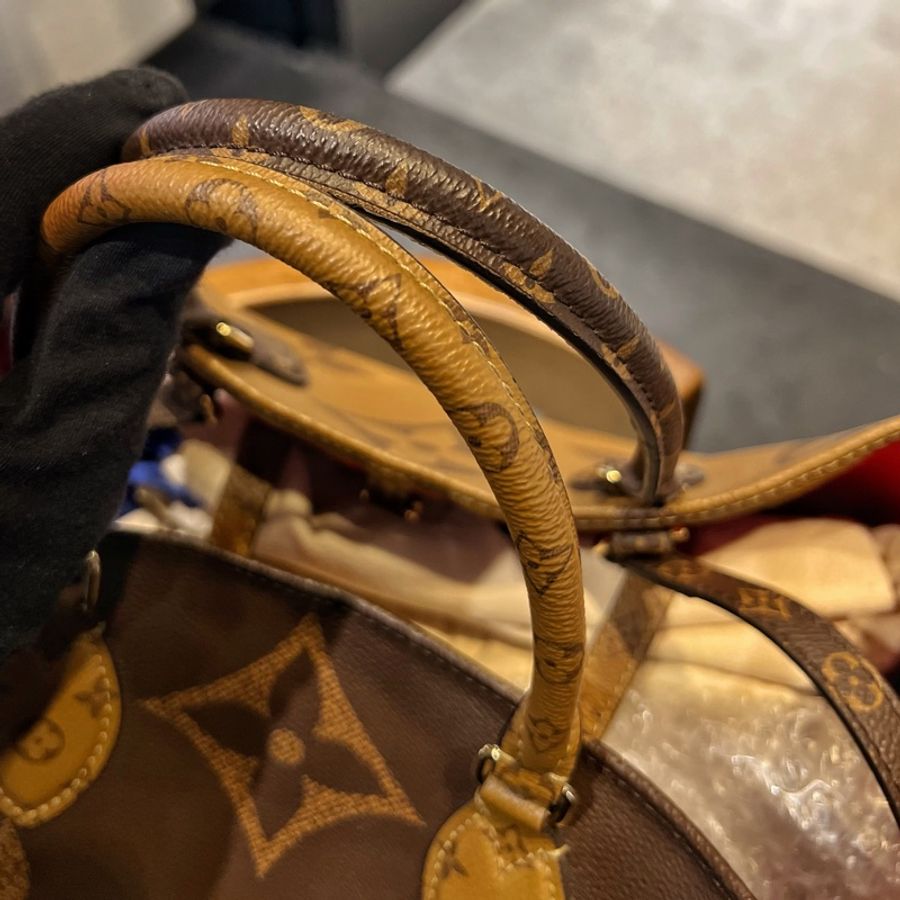► LV Onthego MM 經典雙色 老花托特包-4