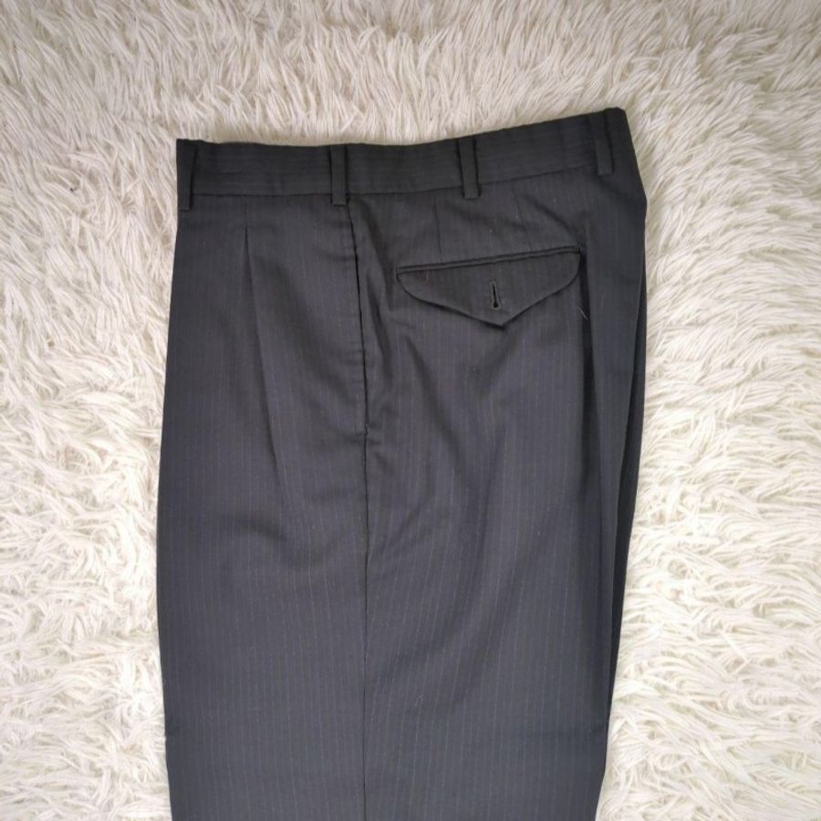 L~XL碼/BURBERRY LONDON /120'S超細羊毛/男神黑西裝-7