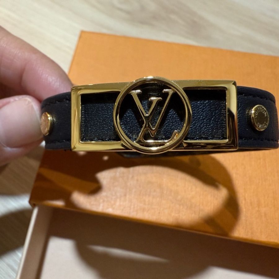 LOUIS VUITTON 雙面皮革手環-5