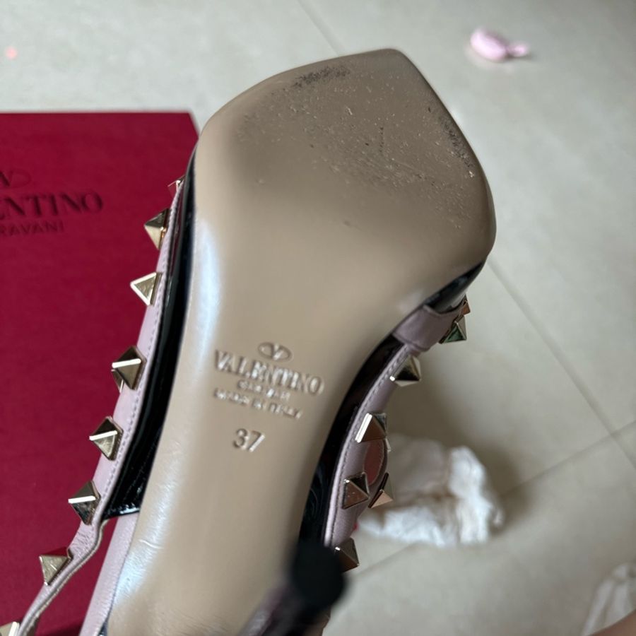 [二手］Valentino經典卯釘尖頭高跟鞋-37號-12