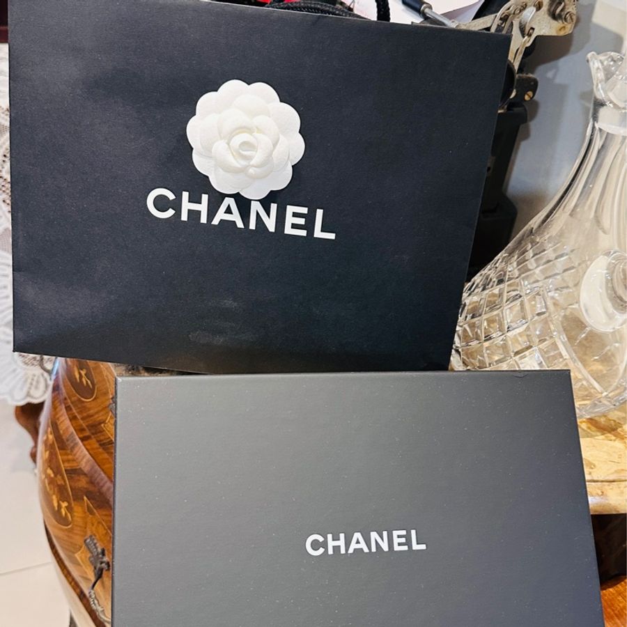CHANEL 香奈兒 荔枝牛皮黑金 WOC 晶片款-0
