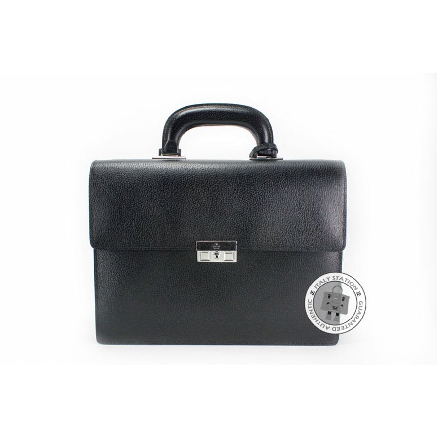Gucci 201849 B690N Black / 1000 Leather Briefcases Shw-1
