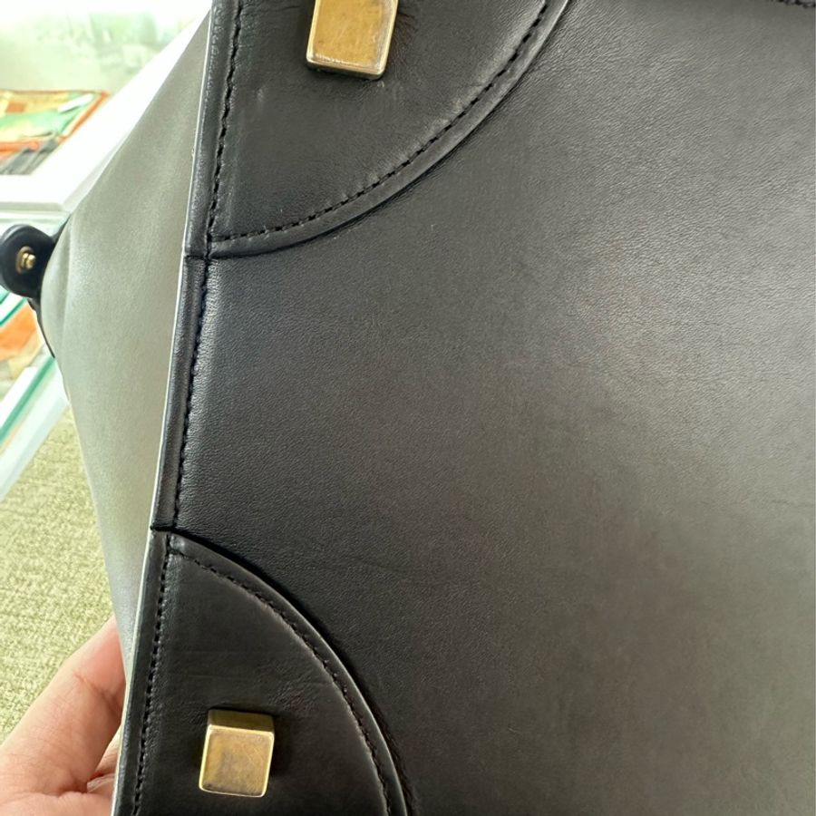 Celine 蛇皮 笑臉包 底31cm 手提包 ToteBag 托特包 大包-13