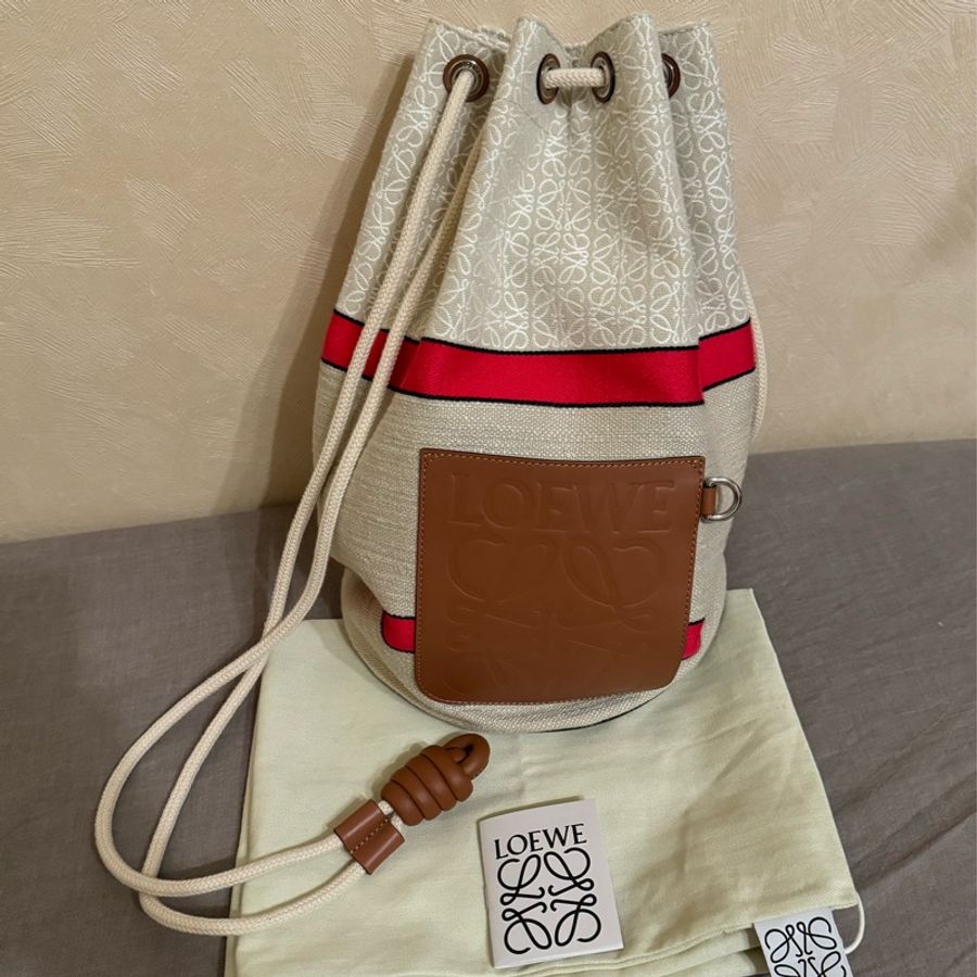LOEWE 2022 paula's ibiza 緹花水桶包-0