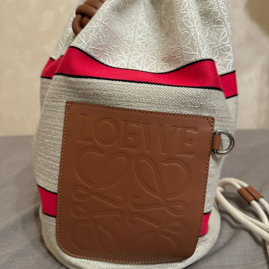 LOEWE 2022 paula's ibiza 緹花水桶包-2