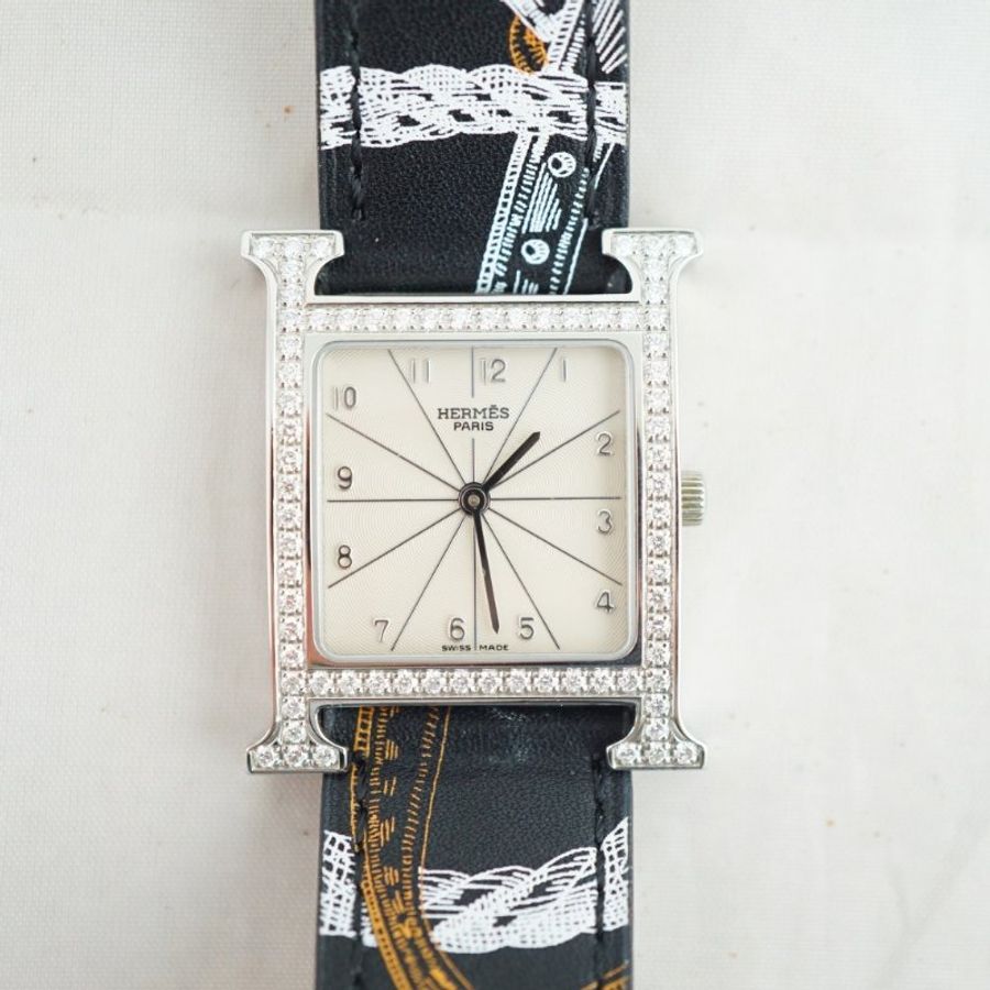 Hermes 愛馬仕 HH1.530 全鑽圈石英女錶-3
