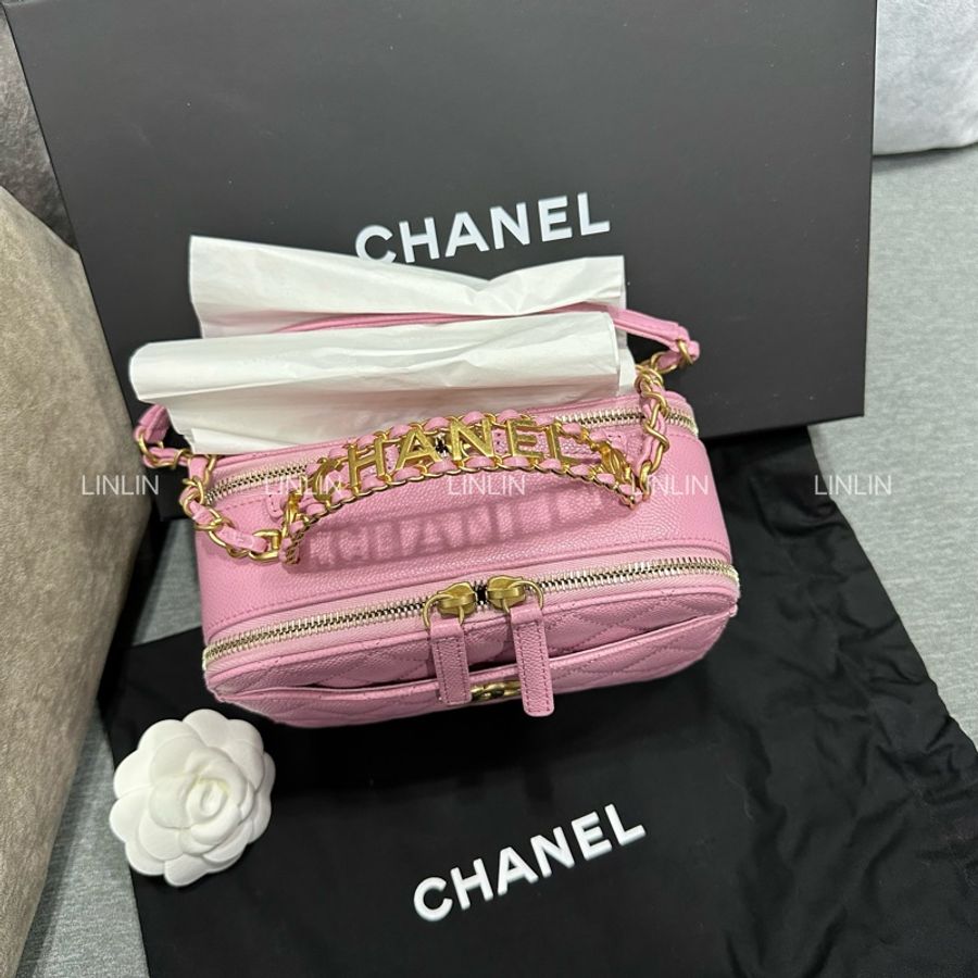 CHANEL 22S金屬鏤空手柄相機包-15