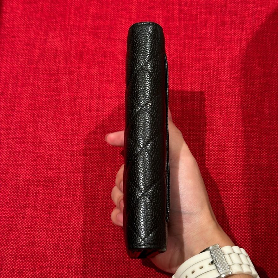 #全網最低 🈶購證 Chanel黑金荔枝牛皮長夾🖤近新閒置未使用🔥-5
