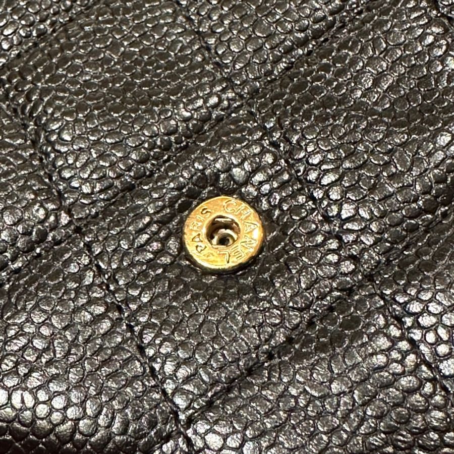 #全網最低 🈶購證 Chanel黑金荔枝牛皮長夾🖤近新閒置未使用🔥-8
