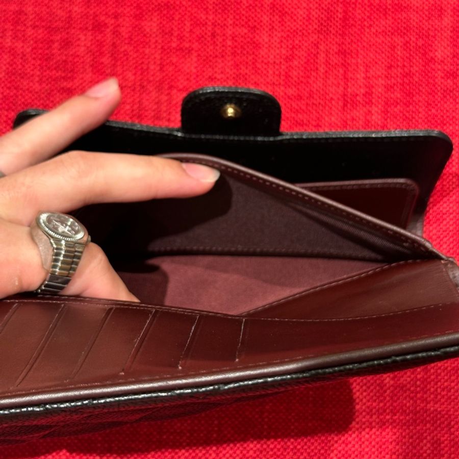 #全網最低 🈶購證 Chanel黑金荔枝牛皮長夾🖤近新閒置未使用🔥-13