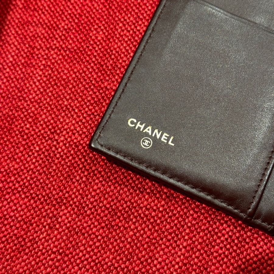 #全網最低 🈶購證 Chanel黑金荔枝牛皮長夾🖤近新閒置未使用🔥-14
