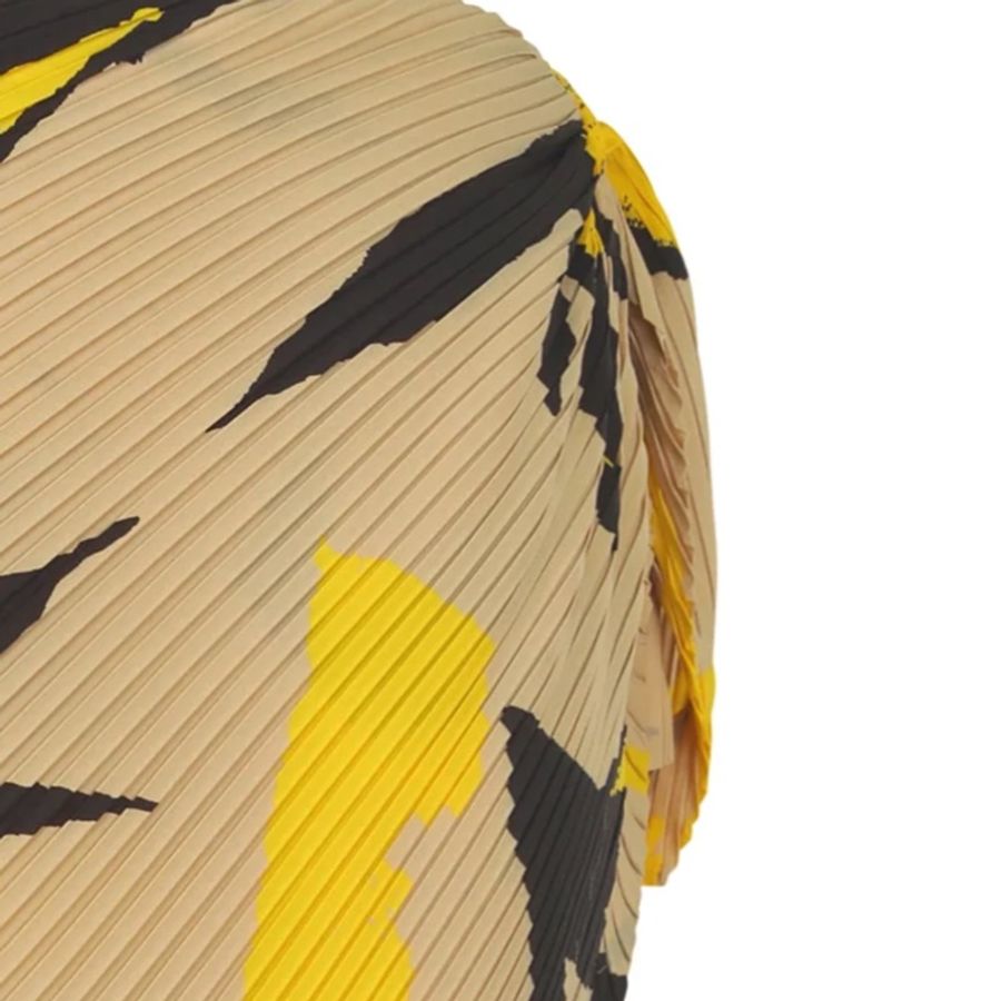 ISSEY MIYAKE(BEIGE-HUED)皺摺半身裙-2
