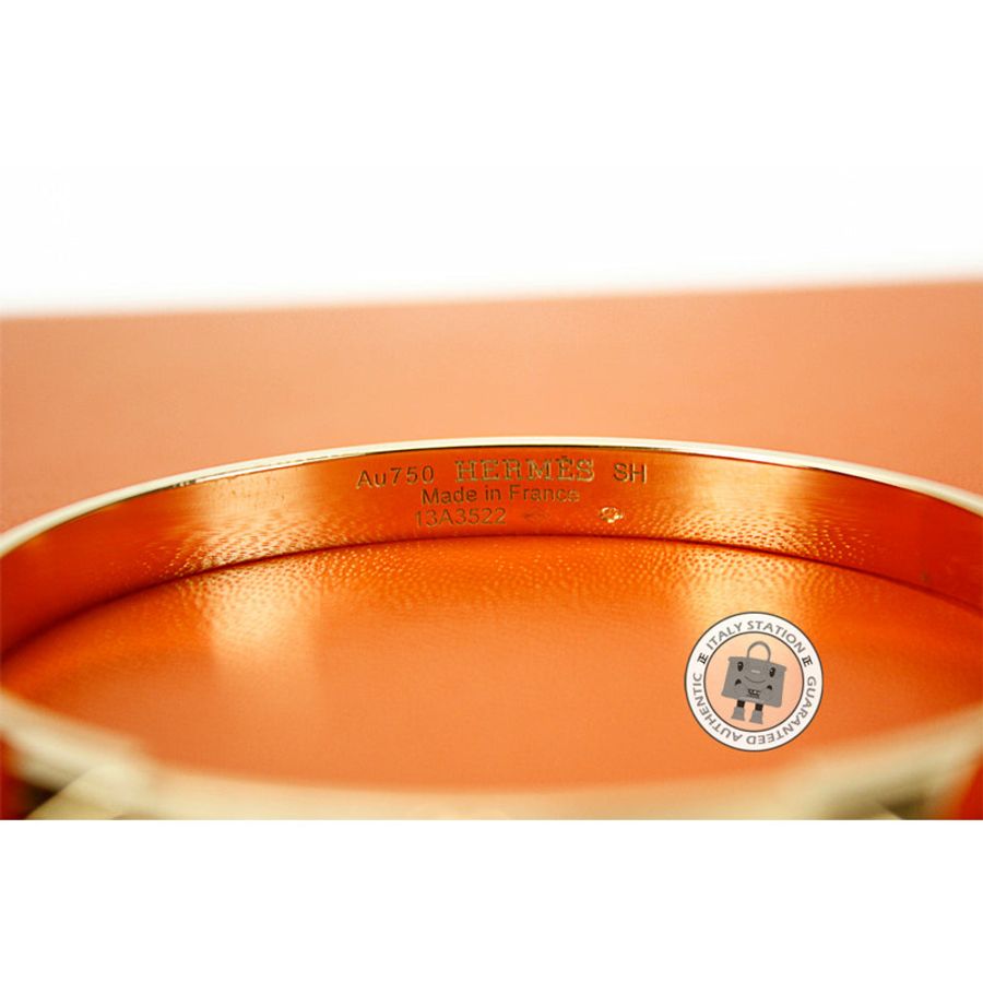 Hermes 108112B Collier DE Chien Cuff Cdc 18K Gold / 00SH Metal PM Bracelet Ghw-2