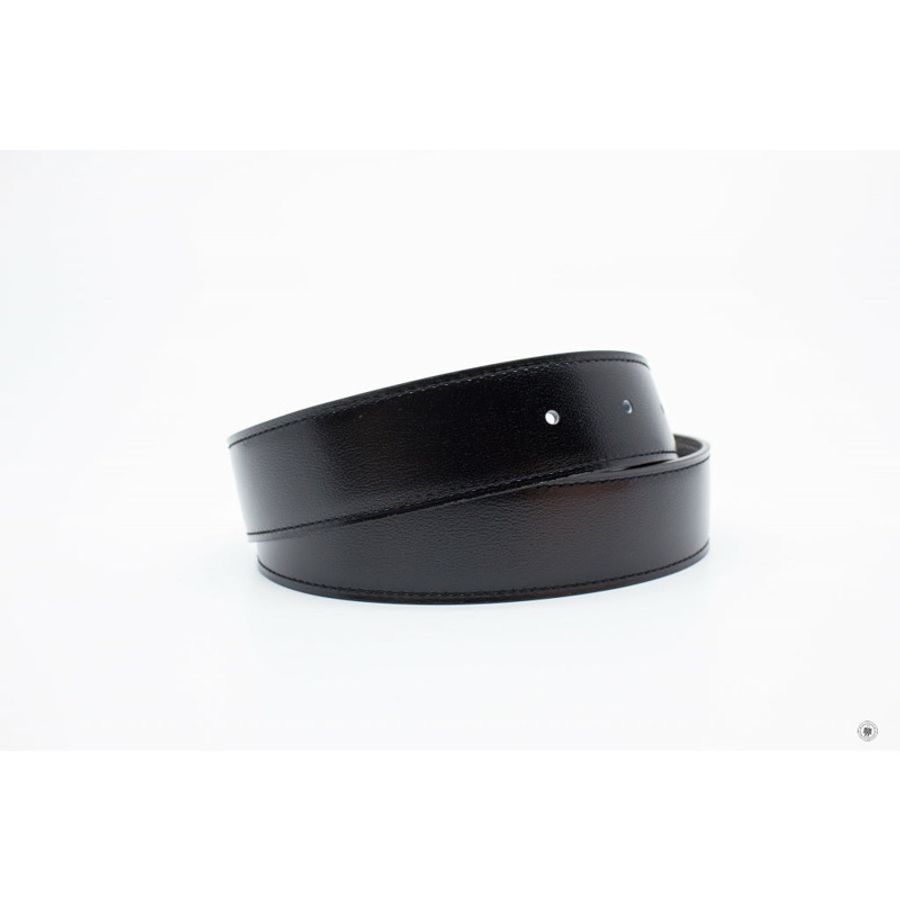 Hermes 32 MM Reversible Belt Black/etain Evergrain 90CM Belts-0