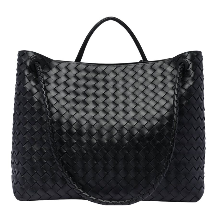 Bottega Veneta 766019 Andiamo 大款編織小羊皮包 黑色《當季專櫃正售★全新商品 》-9