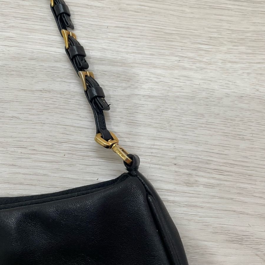 NOW BAGS｜【二手現貨】Prada Vintage 黑金腋下包-8